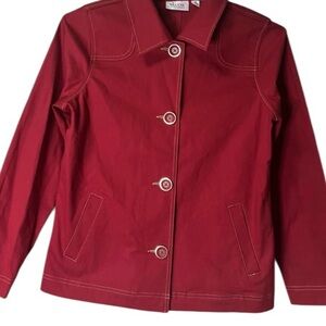 Demin & Co ~ Women’s ~ Jacket ~ Small ~Red ~ Denim